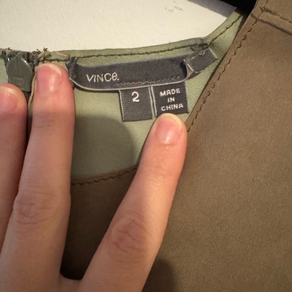 Vince Suede Sleeveless Dress - Picture 6 of 6